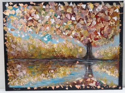 "Drzewo Obfitości III" 80x60cm